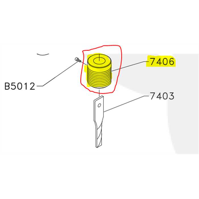 [7406] mandrin support de couteau axe machine a câble nt60