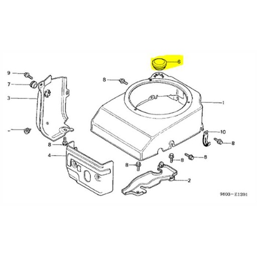 [70529-657-670] Bouchon capot jauge HR21-5, 70529-657-670