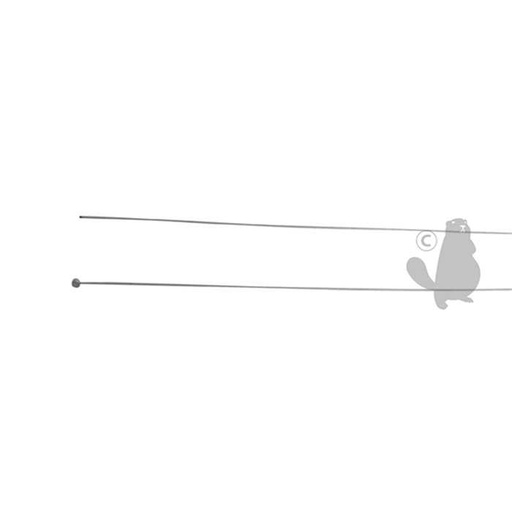 [630-6864] Cà¢ble souple universelle à  embout tonneau - Longueur totale: 2500mm - diam : ext: 1 2mm, 6306864, 630-6864