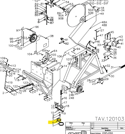 [ROSSELLI CABLE G08 10031] Cable Complet Rosselli Grizzly, GRIZZLY CABLE, CABLE G08 10031
