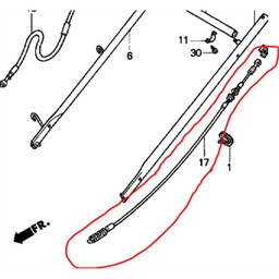 Cable traction tondeuse Honda