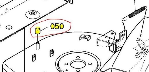 [68165-46920] Bouchon plateau de coupe KUBOTA RC42 - RCK42, 68165-46920, 6816546920, 68165-4692-0