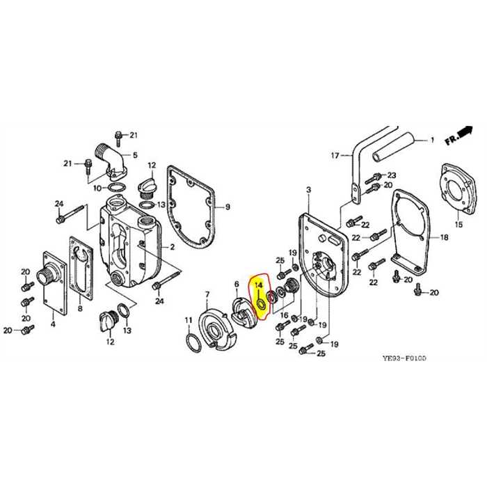 [78122-YH4-610] Cale de réglage roue mobile de pompe à  eau HONDA WX10
